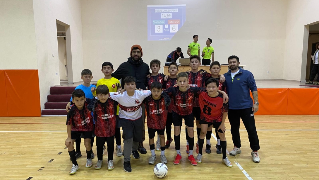 SEBEN ORTAOKULU FUTSAL TAKIMI ŞAMPİYONLUK MAÇINA ÇIKIYOR